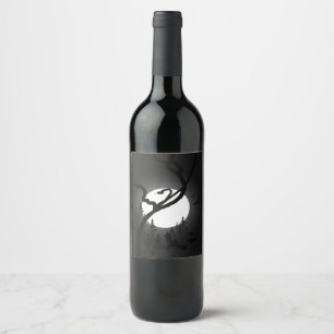 Étiquette Pour Bouteilles De Vin Nuit enchantée
