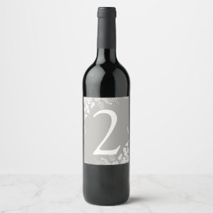 Étiquette Pour Bouteilles De Vin Numéro de table du Étiquette de vin Vignoble (Gr