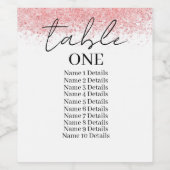 Étiquette Pour Bouteilles De Vin Numéro de table du tableau de siège mariage Ajoute (Étiquettes simples)