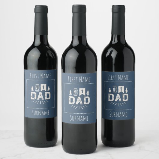 Étiquette Pour Bouteilles De Vin Numéro Un papa (Bouteilles)