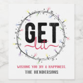 Étiquette Pour Bouteilles De Vin Obtenir Lit Personnalisé (Étiquettes simples)