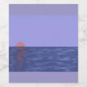 Étiquette Pour Bouteilles De Vin Ocean Sunset Wine Label (Étiquettes simples)