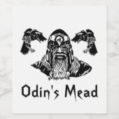 Étiquette Pour Bouteilles De Vin Odin's Mead (Étiquettes simples)