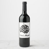 Étiquette Pour Bouteilles De Vin Odin's Mead (Devant)