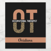 Étiquette Pour Bouteilles De Vin Offre d'appréciation personnalisée d'un ergothérap (Étiquettes simples)