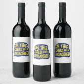 Étiquette Pour Bouteilles De Vin Oh Cela Demande Un Tableur (Bouteilles)