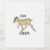 Étiquette Pour Bouteilles De Vin Oh Deer Elegant Timeless Style (Étiquettes simples)