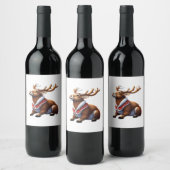 Étiquette Pour Bouteilles De Vin Oh Deer Energetic Modern Design (Bouteilles)