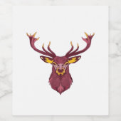 Étiquette Pour Bouteilles De Vin Oh Deer Fresh Modern Design (Étiquettes simples)