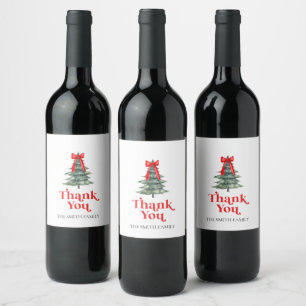 Étiquette Pour Bouteilles De Vin Oh Quel Arbre de Noël Amusant pour 1er Anniversair