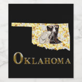 ÉTIQUETTE POUR BOUTEILLES DE VIN OKLAHOMA RÊVE ! (Étiquettes simples)