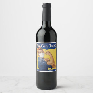 Étiquette Pour Bouteilles De Vin On Peut Le Faire ! Rosie le redémarrage de Riveter