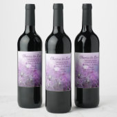 Étiquette Pour Bouteilles De Vin Orchidée violette encourage à aimer le Mariage (Bouteilles)