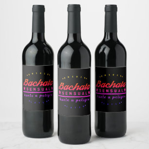 Étiquette Pour Bouteilles De Vin Origine du Bachata Sensual