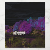 Étiquette Pour Bouteilles De Vin oscar feuilles de la fête (Étiquettes simples)