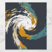 Étiquette Pour Bouteilles De Vin Ouragan Twirl (Étiquettes simples)