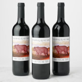 Étiquette Pour Bouteilles De Vin Ours marchant (Bouteilles)