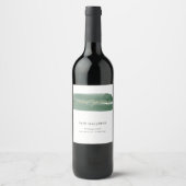 Étiquette Pour Bouteilles De Vin Ouverture solennelle Ruban Vert (Devant)