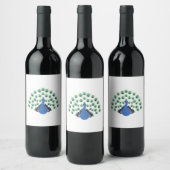 Étiquette Pour Bouteilles De Vin Pacock (Bouteilles)