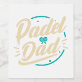 Étiquette Pour Bouteilles De Vin Padel Papa Platform Tennis Paddleball Padel (Étiquettes simples)