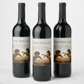 Étiquette Pour Bouteilles De Vin paire de chevaux sauvages (Bouteilles)