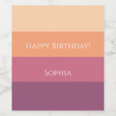 Étiquette Pour Bouteilles De Vin Palette de récolte (Étiquettes simples)