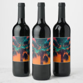 Étiquette Pour Bouteilles De Vin palmiers (Bouteilles)