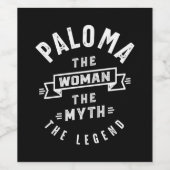 Étiquette Pour Bouteilles De Vin Paloma Nom personnalisé Anniversaire Cadeau (Étiquettes simples)