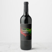 Étiquette Pour Bouteilles De Vin Pan African (Devant)