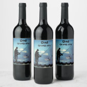 Étiquette Pour Bouteilles De Vin Papa de pêche (Bouteilles)