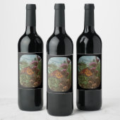 Étiquette Pour Bouteilles De Vin papillons orange (Bouteilles)