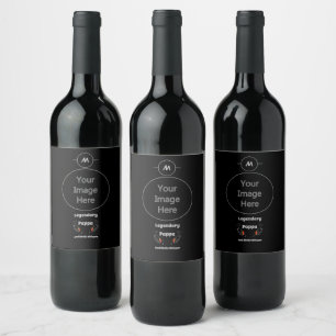 Étiquette Pour Bouteilles De Vin Pappa légendaire et Birdie Whisper Red Wing Bird G