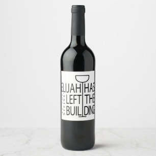 Étiquette Pour Bouteilles De Vin Pâque Vin Bouteille Étiquette Elijah Bâtiment gauc