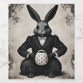 Étiquette Pour Bouteilles De Vin Pâques gothique (Étiquettes simples)