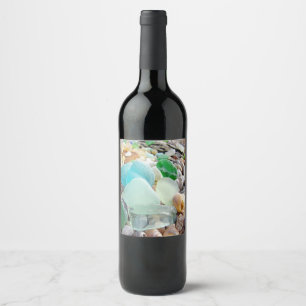 Étiquette Pour Bouteilles De Vin Par le verre Shels de mer