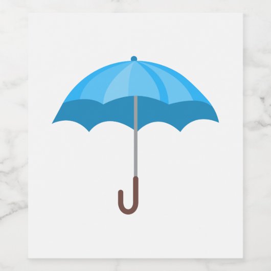 Étiquette Pour Bouteilles De Vin Parapluie (Étiquettes simples)