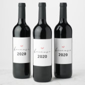 Étiquette Pour Bouteilles De Vin Parce que 2020 drôle (Bouteilles)