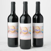Étiquette Pour Bouteilles De Vin Parfait, Cool Joyeux Pâques, Oeufs (Bouteilles)