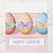 Étiquette Pour Bouteilles De Vin Parfait, Cool Joyeux Pâques, Oeufs (Étiquettes simples)