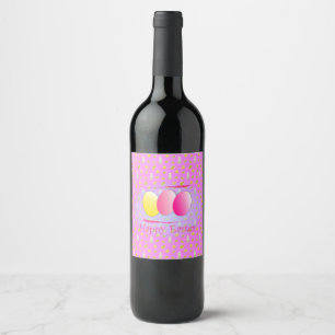 Étiquette Pour Bouteilles De Vin Parfait, Cool Joyeux Pâques, Oeufs