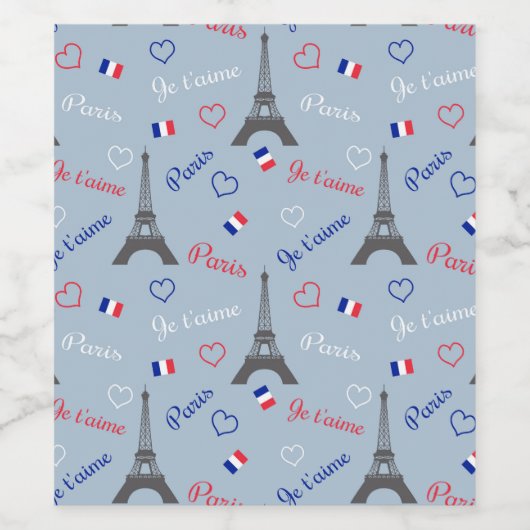 Étiquette Pour Bouteilles De Vin Paris (Étiquettes simples)