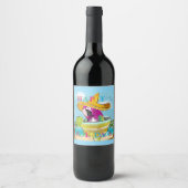 ÉTIQUETTE POUR BOUTEILLES DE VIN PARROTS (Devant)
