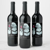 Étiquette Pour Bouteilles De Vin PARTI DÉGUSTATION DE VIN SOMMELIER, Noir (Bouteilles)