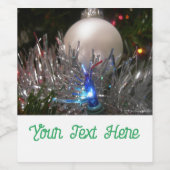 Étiquette Pour Bouteilles De Vin Parties scintillant de vacances (Étiquettes simples)