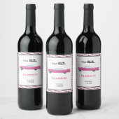 Étiquette Pour Bouteilles De Vin Pas Vieille Voiture Classique Personnalisée Annive (Bouteilles)