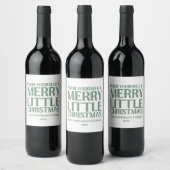 Étiquette Pour Bouteilles De Vin Passez un joyeux petit Noël (Bouteilles)