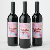 Étiquette Pour Bouteilles De Vin Pastel Love & Romance Valentine Wine Label (Bouteilles)