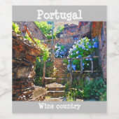 Étiquette Pour Bouteilles De Vin Pays viticole du Portugal (Étiquettes simples)