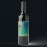 Étiquette Pour Bouteilles De Vin Peacock Feather Blue Turquoise Gold Exotic Wine Ét<br><div class="desc">Peacock Plumes Bleu Turquoise Or Étiquettes de vin exotique. Des éléments correspondants sont disponibles.</div>
