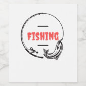 Étiquette Pour Bouteilles De Vin Pêche (Étiquettes simples)